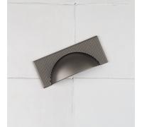 Handle & Home Anthracite Grey Ribbed Detailing Handles and Coordinating Knobs - 64mm Hole Centres (Cup)