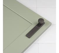 Handle & Home Anthracite Grey Ribbed Detailing Handles and Coordinating Knobs - 96mm Hole Centres