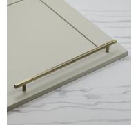 Handle & Home Antique Brass Hexagon Bar Handles & Matching T-Bar Pull - 320mm Handle