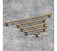 Handle & Home Antique Brass Industrial Pipe Pulls - 320mm Handle