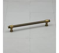 160mm Antique Brass Knurled Kitchen Cabinet Handle