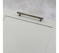 Handle & Home Antique Brass Reeded Knob/Handles - 160mm Handle
