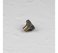 Handle & Home Antique Brushed Brass Ribbed Detailing Handles and Coordinating Knobs - 30mm Diameter Knob