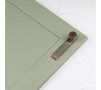 Handle & Home Antique Brushed Brass Ribbed Detailing Handles and Coordinating Knobs - 96mm Hole Centres
