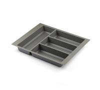 Handle & Home Basalt Grey Cutlery Tray for 450mm Grass Scala Drawer | 430mm L x 356mm W | Textured Non Slip Finish | Anthracite Stone | Kitchen Organisation | Storage
