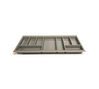 Handle & Home Basalt Grey Cutlery Tray for 900mm Grass Scala Drawer | 430mm L x 806mm W | Textured Non Slip Finish | Anthracite Stone | Kitchen Organisation | Storage