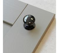 Handle & Home Black Nickel Knob and Cup Handle - 42mm Knob