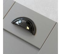 Handle & Home Black Nickel Knob and Cup Handle - 64mm Handle