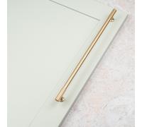 Handle & Home Brushed Brass Reeded Knob/Handles - 320mm Handle