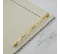 320mm Brushed Brass Slim Pull Handle for Kitchen Cabinet Cupboard Door Drawer Pull Wardrobe Bedroom Bathroom Furniture Replacement