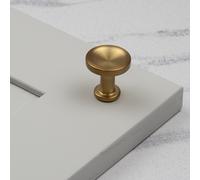 Handle & Home Brushed Gold Chateau Pulls - 30mm Knob