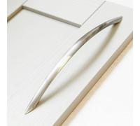 Handle & Home Brushed Nickel Flat Bow Handles - 320mm Handle