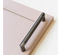 Handle & Home Gunmetal Knurled D Handles - 160mm Handle