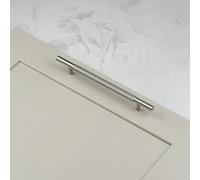 Knurled Brushed Nickel Kitchen Cupboard T Bar Handle with 160mm Fixings Cabinet Door Drawer Furniture Wardrobe Pull