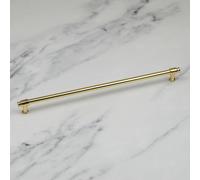 320mm Gloss Gold Cabinet Handle Polished Cupboard Door Drawer Furniture Pull Industrial Pipe Design