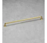 Handle & Home Polished Brass Octagonal Knob and Geometric Handles - 320mm Handle