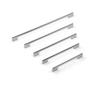 Handle & Home Polished Chrome Cabinet Handle 288mm - Modern Slim Zinc Drawer Pull for Kitchen Cupboards, Wardrobes and Furniture Doors