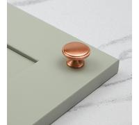Handle & Home Satin Copper Cup Handle & Matching Knobs - 32mm Knob