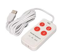 Handle Keyboard, Programmable USB Switches 4 Keys USB Pocket Keyboard, Multimedia Function Queick in Put String General Mini Button Keypad Freely Set to Shortcut Keys for Laptop