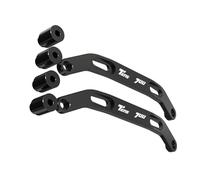 Handle part For Y-AMAHA Tenere 700 For Rally Edition 2020-2023 2022 2021 Motorcycle Rear Armrest Luggage Rack Passenger Seat Grab Bar Handles(Black- Silver)