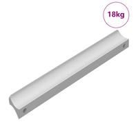 vidaXL Handle Plain 828 pcs Silver 105.7 x 7.4 x 15.5 mm Aluminium