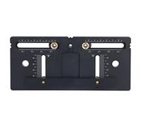 Handle Positioning Hole Punch Locator, Woodworking Drill Guide Jig, Accurate Cabinet Door Handle Hole Spacing Tool with 4.3mm Drill Sleeve, Aluminum Alloy Punch for Woodworking