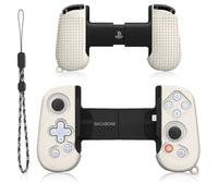 Handle Protective Case for Backbone One Mobile Gaming Controller Case with Lanyard, Ergonomic Case Shell, Enhanced Grip and Non-Slip Back Design, Compatible with Backbone One 1st 2nd Gen (Off White)