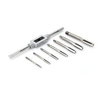 Handle Reamer Wrench Kit,M3-M12 1/16"-1/2" Tap Handle Reamer Wrench Set Die HSS Thread Repair Tool Kit