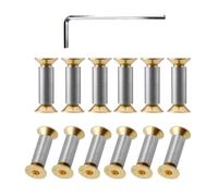 Handle Scale Screw Set with Countersunk Internal Drive Fasteners and L-Shaped Wrench for Assembly and Repair Work Handle Scale Screw Set Countersunk Internal Drive Fasteners Repair Alloy Screws L