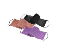 Handle Shower Exfoliator 3-Pack, Dual-Sided Bath Sponge with Rope for Back & Body Deeps Cleansing Accessories Shower Scrubber