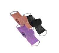 Handle Shower Exfoliator 3-Pack, Dual-Sided Bath Sponge with Rope for Back & Body Deeps Cleansing Accessories Shower Sponge