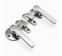 Handle Stainless Steel Soundproof Air Conditioning Energy Rotating Sealed Both Inside and Outside Handle Lock 1Pcs(Left)