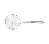 Handle Strainer Spoon in Stainless Steel, 20CM | Open Wire Skimmer for Fast Draining During Broth Service and Boiling