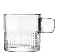 Handle Tealight Holder H9cm Clear | 1 Unit | Handmade Glass | HN01