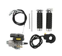 Handle Throttle Brake Kit for 49 80CC Motorcycle Electric Left Right Accelerator with ABS Grips Kill Switch and Complete Replacement Accessories for Riding Experience