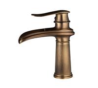 Handle Vanity Single Bathroom faucets Sink 1 Hole Compatible with Garden,Antique A,Sink Faucet(