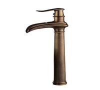 Handle Vanity Single Bathroom faucets Sink 1 Hole Compatible with Garden,Antique A,Sink Faucet(