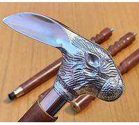 Handle Walking Sticks Victorian Brass Cane Wooden Vintage Style Antique gift Rabbit Head Handle Walking Sticks