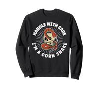 Handle with Care, I'm a Corn Snake Grass Snake Reptile Sweatshirt
