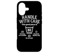 Handle With Care This Good Piece Is Eighty 80th Birthday Case for iPhone 17