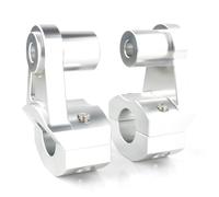Handleba Rising Spacer Handlebar Risers Motorcycle Bar Clamp For ROAD ROYAL STAR VENTURE Mount Relocation Adapters(Silver)