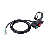 Handlebar - 22mm (7/8 inch) Headlight, Turn Signal, Horn Push Button - Durable Plastic Design