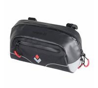 Handlebar bag hapo.g black cylinder with 2l capacity (L25 x W13.5 x H10) with ve