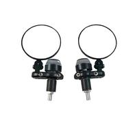 Handlebar Bar End Mirrors 22mm Aluminum Motorcycle Rearview Mirrors With Turn Signals Clear Glass Bar End Handlebar Mirror For hond&a For S&UZUKI