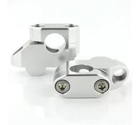 Handlebar Bar Risers For Triumph Scrambler EFI Trident 750 900 Trophy 900 Thunderbird 22mm 7/8" Motorcycle Handlebar Risers(Silver)