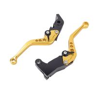 Handlebar Brake Master Cylinder Clutch Lever, 7/8in 22mm Universal Motorcycle Clutch Brake Handle Levers Perch Left & Right Set for Indian FTR1200 S Carbon 2019-2025 (Gold)