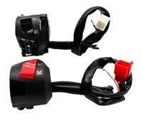 Handlebar Button Switch Universal Motorcycle Handle Bar Switches With Choke Horn Turn Signal Headlight Electric Start Handlebar Controller Switch 22mm(4)