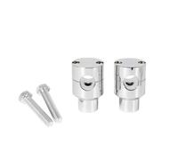 Handlebar Clamp 22MM 25MM Motorcycle Handlebar Riser Up Bracket Clamp Kit For 1'' 7/8" Handle Bars Universal Fit For Harley Fit For Honda Motorcycle Bar Clamps(Chrome 25mm)