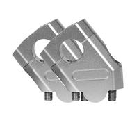 Handlebar Clamp Adapter Motorcycle Handlebar Riser For NTV650 Deauville 700 Varadero XL125 Bar Mount Handle Clamp Rise-stem Adapter(Silver 22mm)