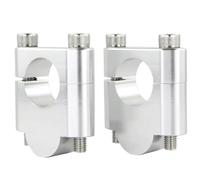 Handlebar Clamp Back Move Mount Adapter For Ducati For Multistrada 1100 For Scrambler 800 28mm 1 1/8" Handlebar Riser Mount Clamp Motorcycle Handle Fat Bar Risers Aluminum(Silver Riser 30mm)